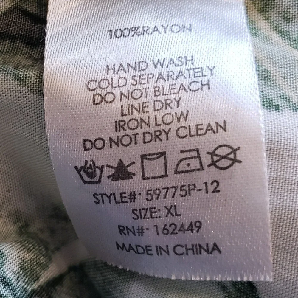 Sunburst Kiss XL Tropical Monstera Leaf Wide Leg Palazzo Pants Green 59775P‎ - Picture 4 of 6